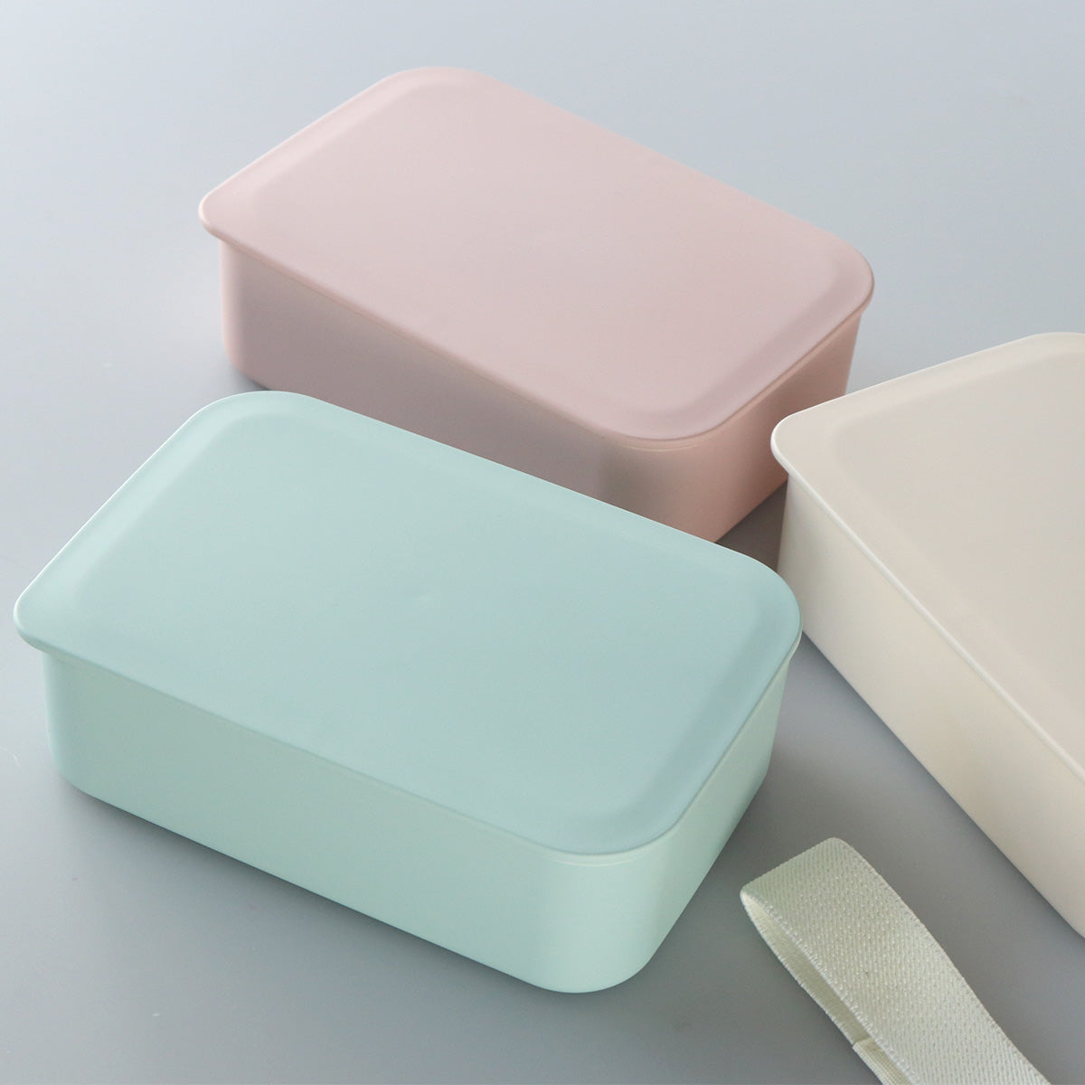 弁当箱 1段 500ml 塗りランチボックス スモーク