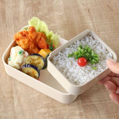 弁当箱 1段 500ml 塗りランチボックス スモーク